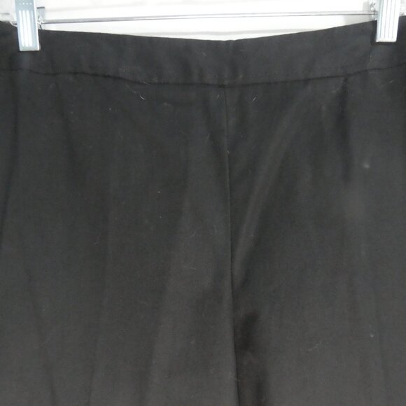 RAFAELLA | size 12 | Classic Black Dress Pants / Trousers | Side Zip Closure - Picture 4 of 16